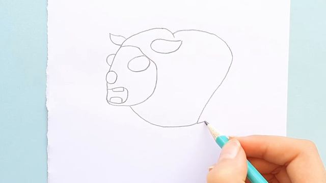 How To Draw Zombie Buffalo From Roblox Adopt Me - Step By Step