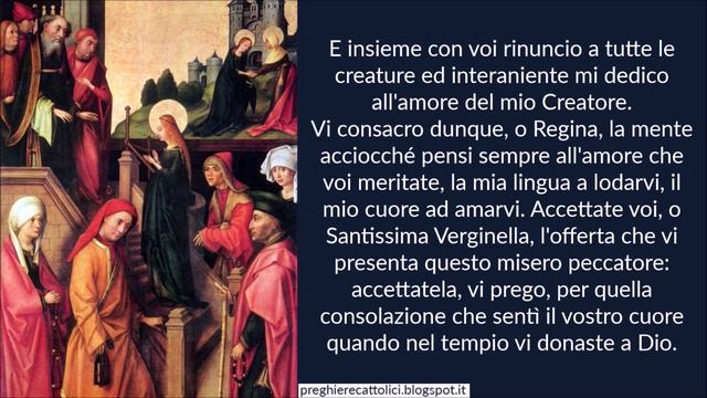 Preghiera per la Presentazione della Beata Vergine Maria