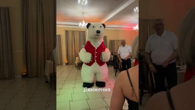 Белый мишка 004 на день рождения. Праздник для девочки 45 лет