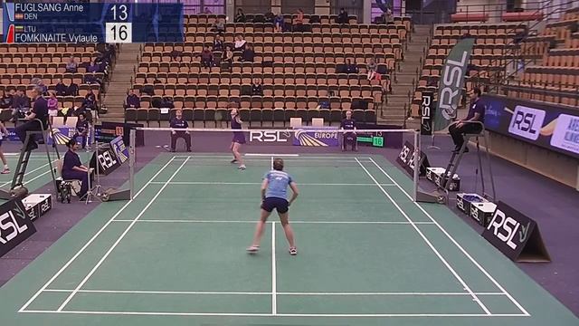 Anne Fuglsang vs Vytaute Fomkinaite (WS, R32) - RSL Swedish Open 2019