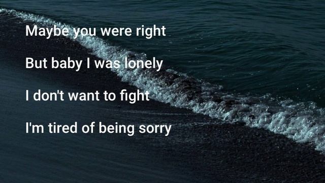 Enrique Iglesias - Tired Of Being Sorry (Lyrics) [MUSIC VIDEO]