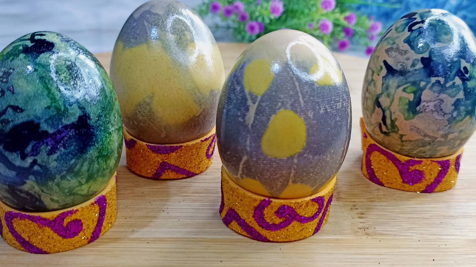 2 БЫСТРЫХ Способа окрашивания яиц БЕЗ КРАСИТЕЛЕЙ! КРАСОТА Нереальная!