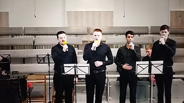 Счастлив я у ног Иисуса # христианская песня