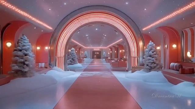▎Ретро-Футуристический Рождественский Джаз: Погружение в Музыку и Визуализацию 🎷🎄