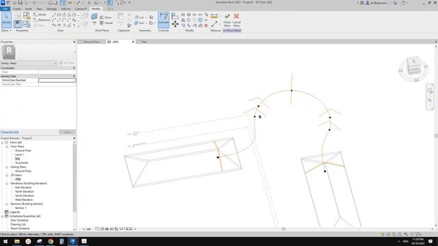 Revit Exercise (Day 937) - Mass and Divided Surface Experiment