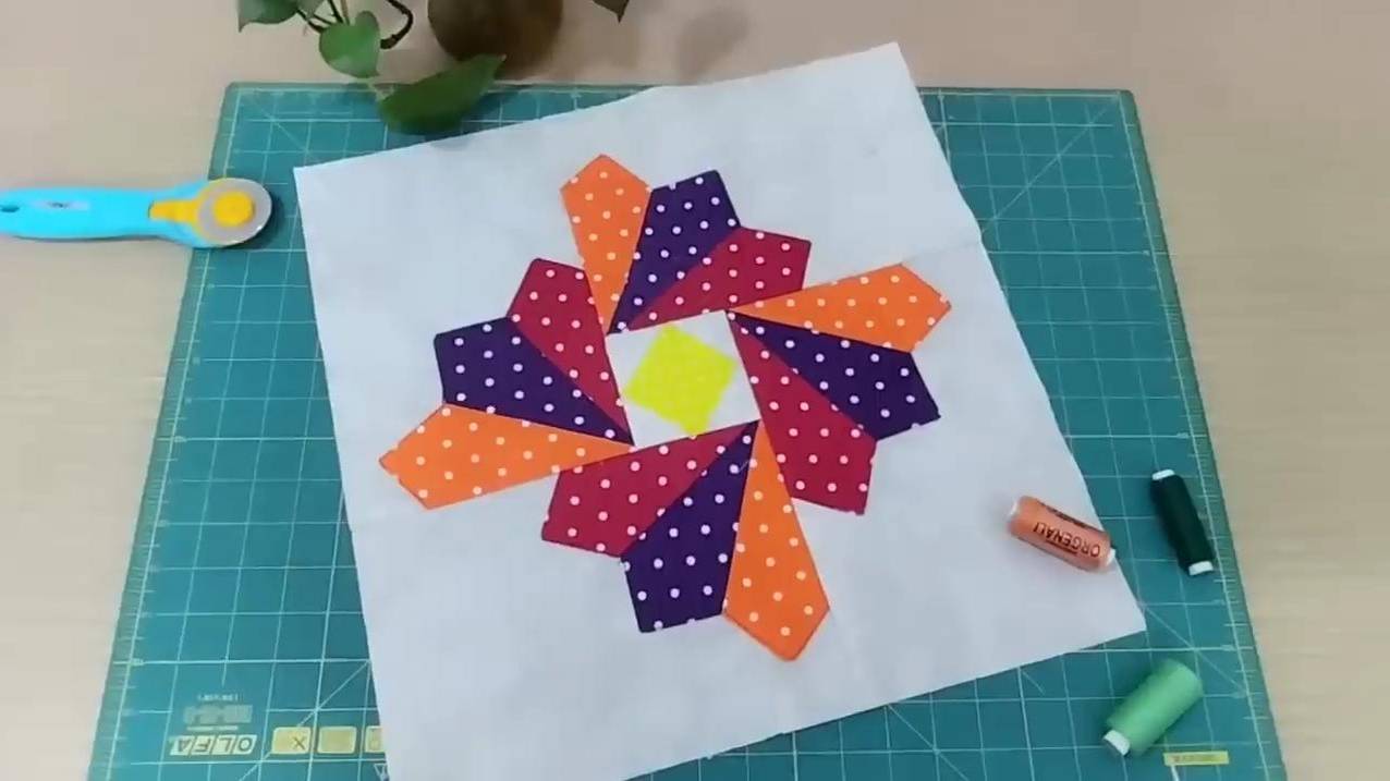 Простой узор лоскутного одеяла, который всегда получается потрясающим😯