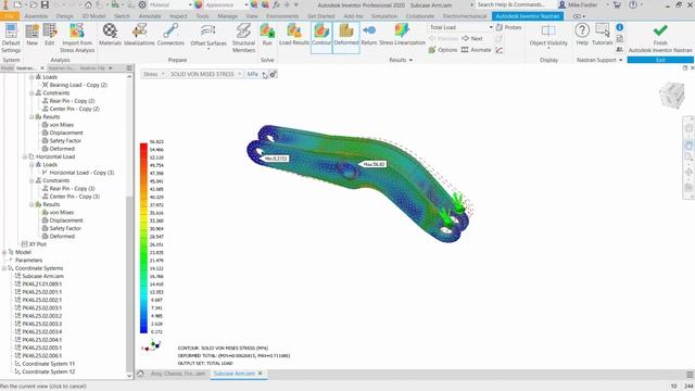 Product Simulation in Inventor Nastran: Reviewing Sub-cases