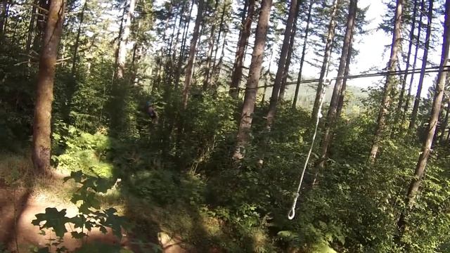 Zip Lining at Pumpkin Ridge
