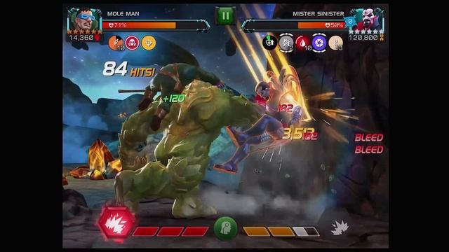 Mole Man Obliterates Mister Sinister - Summer of Pain - Week 2- Marvel Contest of Champions
