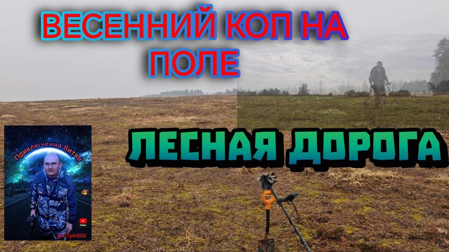 КОП НА ПОЛЕ И СТАРАЯ ДОРОГА В ЛЕСУ/НАХОДОЧКИ