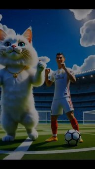 Cat and Ronaldo Dancing | Catox Life | #catoxlife #cat #athlete #funny #shorts
