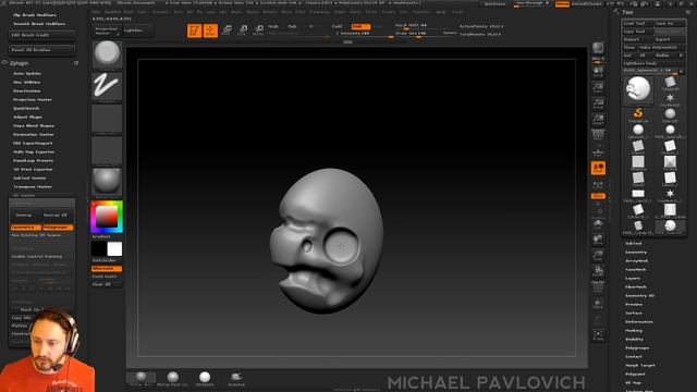 PavWork09: Clay, Trim Hole, and Spherical Brush