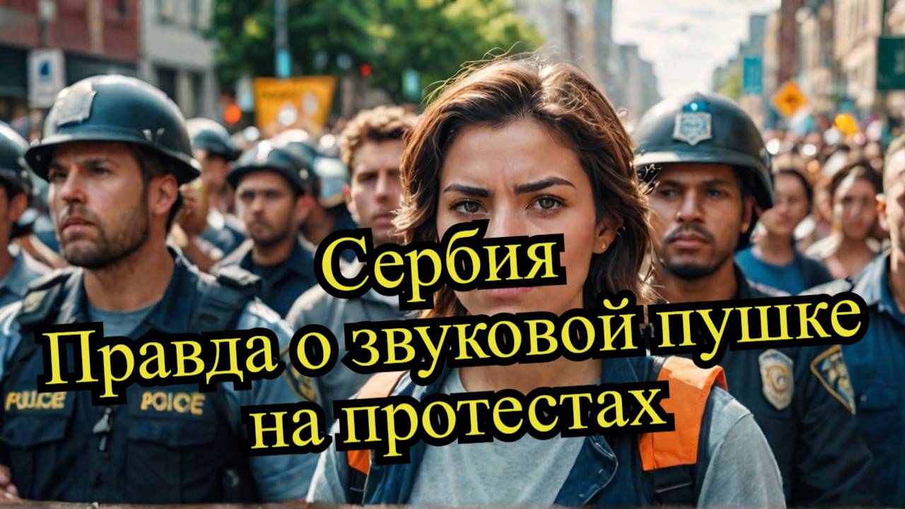 Сербия Правда о «звуковой пушке» на протестах