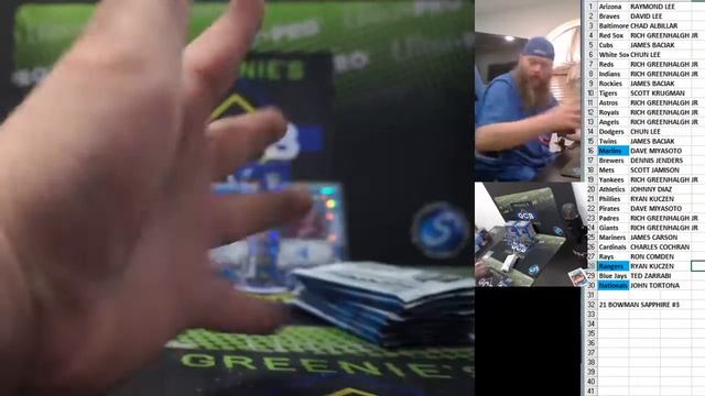 2021 BOWMAN SAPPHIRE BASEBALL 6 BOX BREAK #3 7-7-21