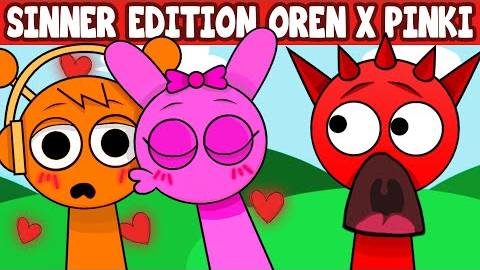 Incredibox Sprunki Sinner Edition, но с Oren x Pinki Kiss - Все реакции