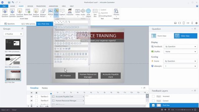 Articulate 360 Tutorial: How to Create a Visually Rich & Custom Quiz Question in Quizmaker 360