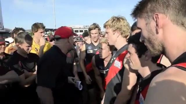 Dave Williams three quarter time GVFL grand final address