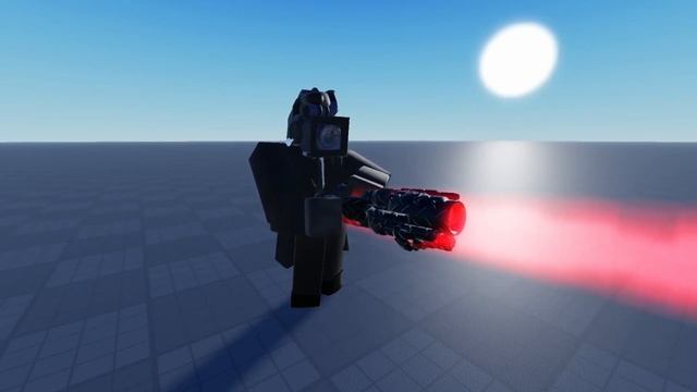Large laser camera man test
