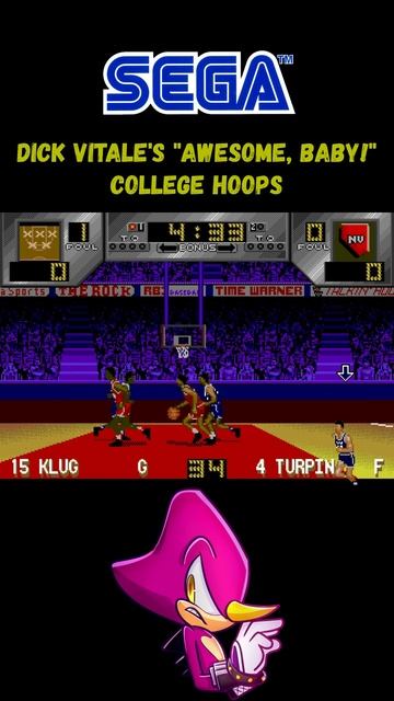 Dick Vitale's Awesome, Baby! College Hoops | Sega Mega Drive (Genesis).