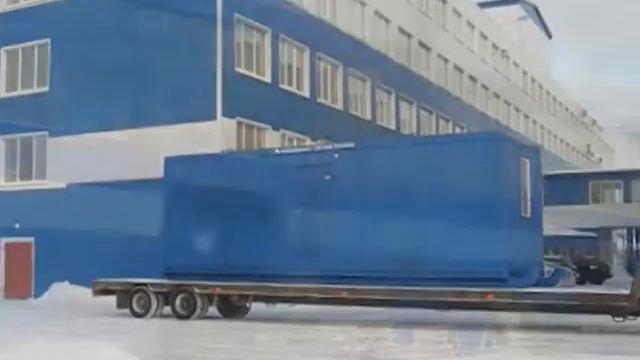 Общежитие на 8 человек на базе блок контейнера на несъемных полозьях