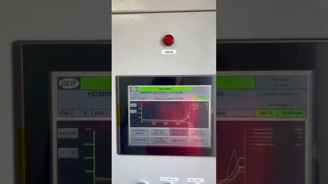 Испытание газотурбинного двигателя