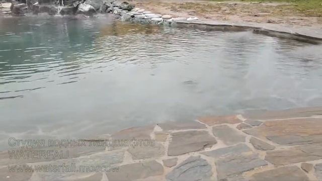 Работа тумана для пруда на даче waterfall.moscow