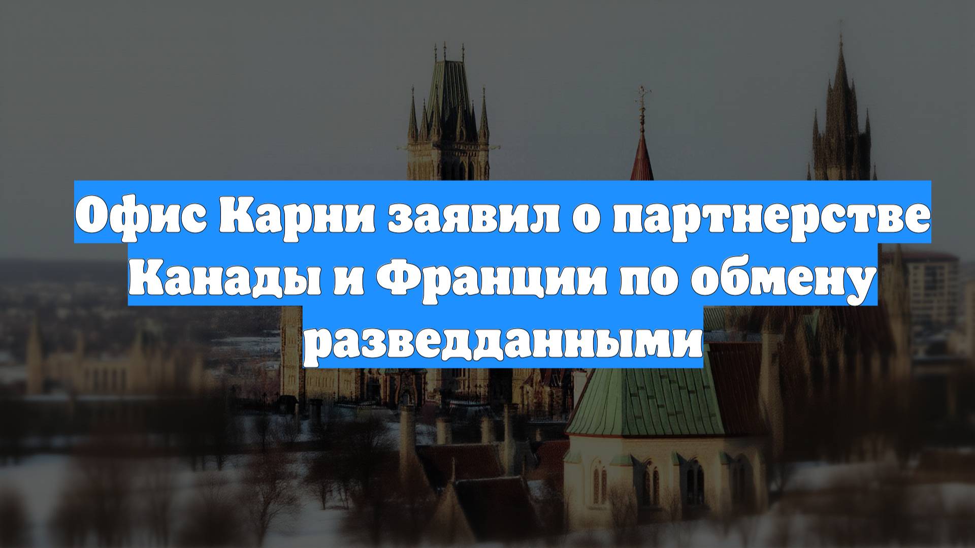 Офис Карни заявил о партнерстве Канады и Франции по обмену разведданными