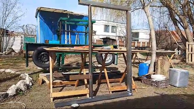 Подробная сборка ленточной пилорамы 18