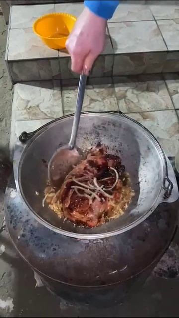 Мясо на костре