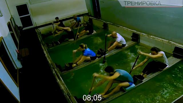 Тренировка в гребном бассейне 30.03.2022