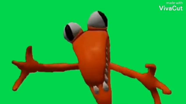 Rainbow friends, orange jumpscare green screen