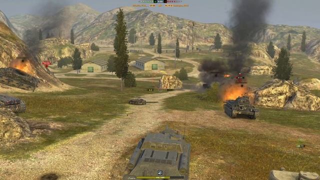 Играю в рандоме на ПТ, рву всех, ворлд оф танкс блиц, wot blitz