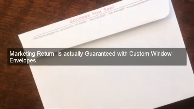 Custom Window Envelopes - Free of charge Shipping charges in Ontario Canasd