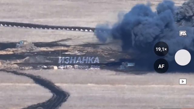 Поражение района сосредоточения живой силы 95 одшбр и 36 обрмп Всу ракетным ударом в районе Олешня💥
