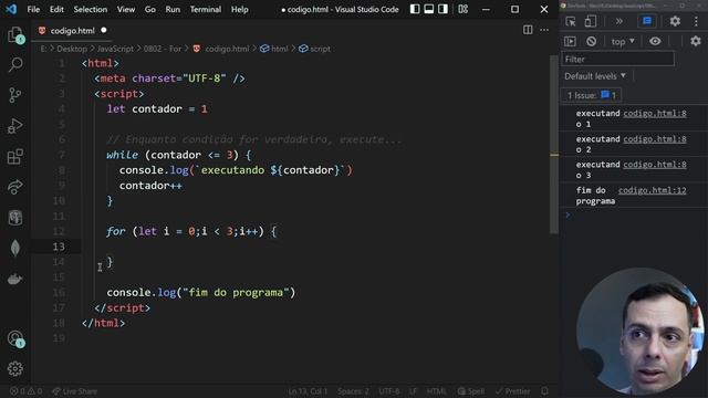 JavaScript Básico ao Avançado - 0802 - For