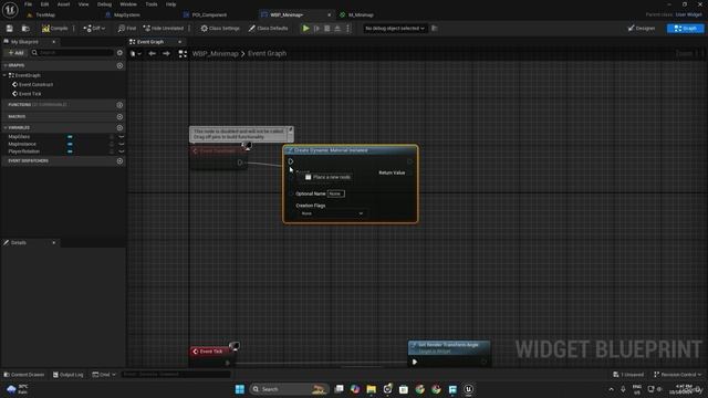 18.2 -Mini Map Dynamic Material With Player Location