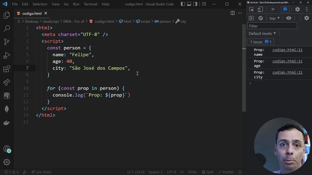 JavaScript Básico ao Avançado - 0804 - For of