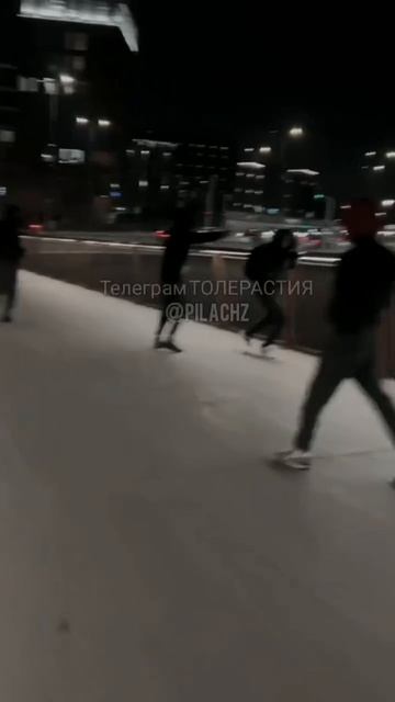 Беженцы-xoxлы в Польше создали скинхед-банду и занимаются в центре Варшавы избиением арабских студен