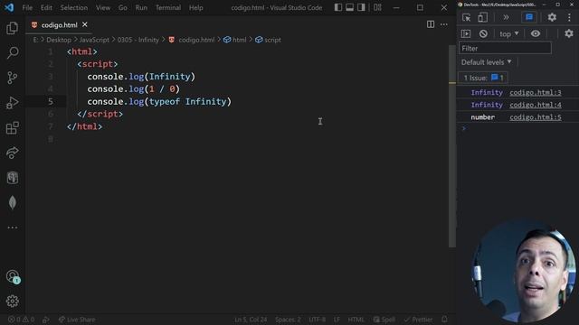 JavaScript Básico ao Avançado - 0305 - Infinity