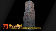 Houdini Modelling Sculpting and Texturing rocks