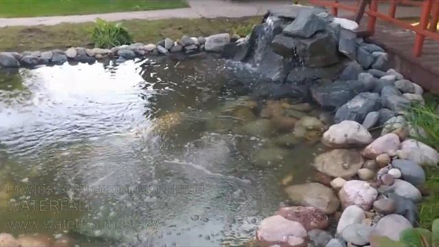 видео пруда с водопадом waterfall.moscow