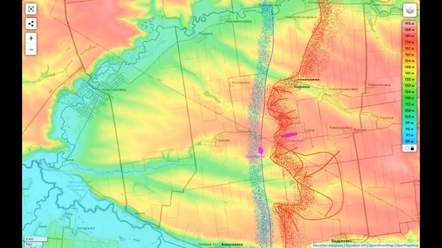 Междуречье рек Солёная и Волчья на 18 марта.