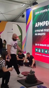 ДАВИД ШАМЕЙ. РОЛЛИНГ - 120 КГ! DAVID SHAMEY. RIGHT-HAND 120 KG ROLLING THUNDER LIFT.