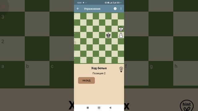 учимся король и пешка: a (h) вертикаль обучение 2 развитие 1 урок 4 шахматная школа для начинающих