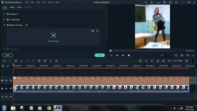 Motion Tracking Filmora 10 Tutorial | filmora x motion tracking | DESCRIBE 4 YOU