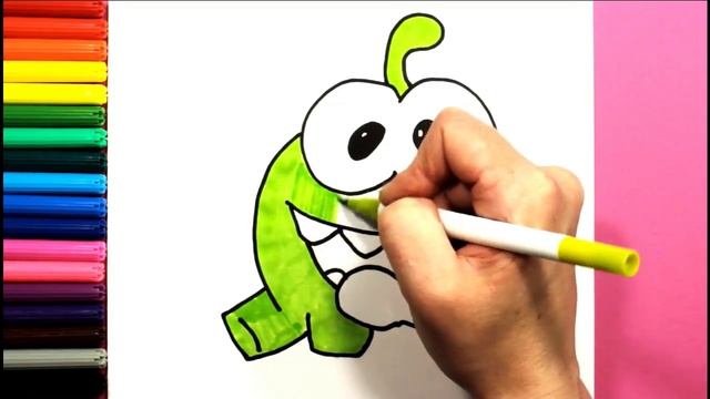 Как нарисовать Ам Няма шаг за шагом Легкие рисунки для детей Яркие цвета ❤