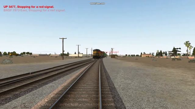 RUN 8 TRAIN SIMULATOR UP ZLTLC PALMDALE CUT-OFF