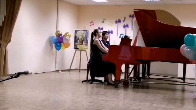 Ф. Лист "Торжественный полонез" фортепианный дуэт "Такт"