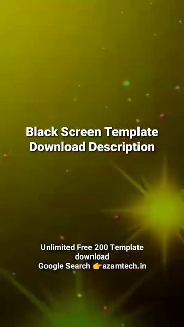 Template Video Background Full Screen light Effect | Kinemaster Template Black Screen Status
