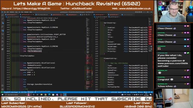 Tutorial 37.2 : 07 - Hunchback Revisited, The Community Game Development (6502)